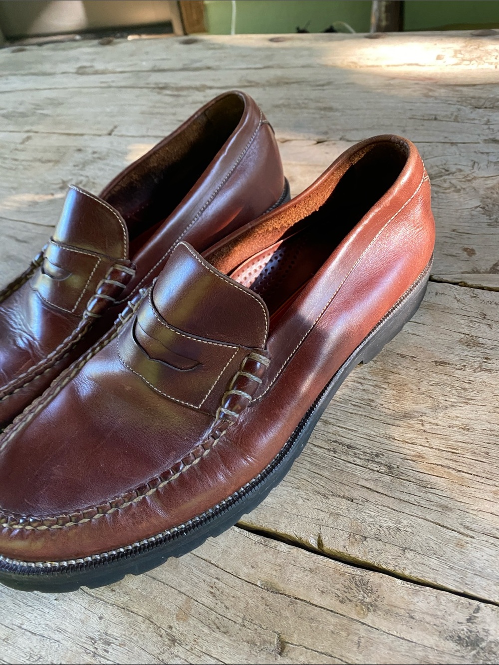 Men’s vintage Cole Haan Country leather loafers. Size 10 - Picture 5 of 8